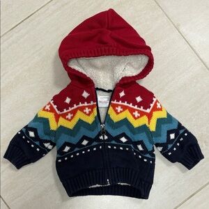 Hanna Anderson Colorful Patterned Kids Zip Hoodie